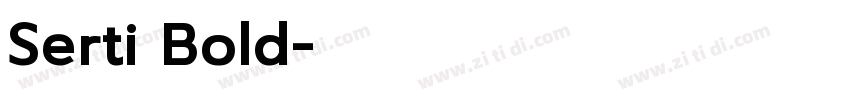 Serti Bold字体转换